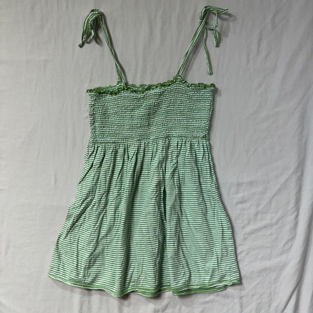 Striped Maternity Tank Top Women Medium Pregnancy Sleeveless Shirt Summer Ruched
